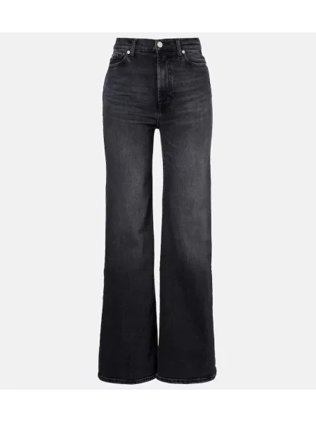 Szerokie jeansy 7 For All Mankind szare
