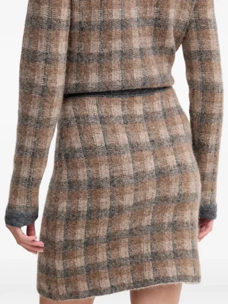 Fusta mini Joop! în carouri maro