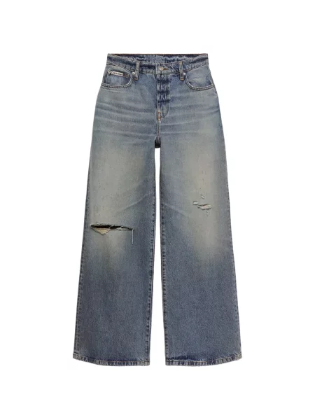 Blugi Calvin Klein zdrențuiți albastru