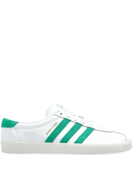 Sneakerși Adidas din piele de căprioară cu dungi alb