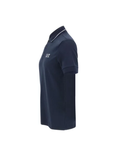 Koszulka polo o kroju regular fit z nadrukiem z logo Emporio Armani Ea7 niebieska