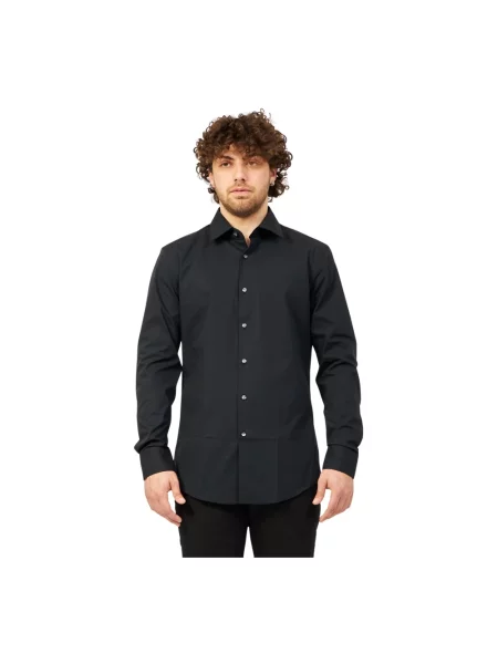 Koszula biznesowa o kroju slim fit z dodatkiem streczu Boss czarna