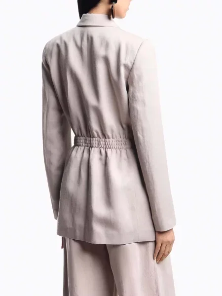 Блейзер Emporio Armani льон/віскоза бежевий