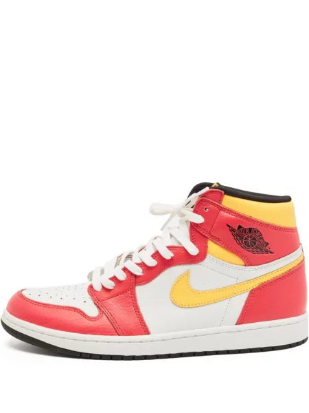 Sneakerși Jordan 1 Retro din piele roșu