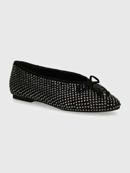 Велурени балеринки Kurt Geiger London Sloane Eagle Ballerina Dr черно