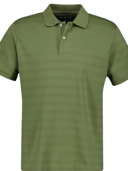 Scurt tricou polo Gant verde
