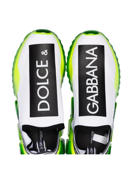 Πλεκτή κιλότα Dolce & Gabbana slip-on λευκό