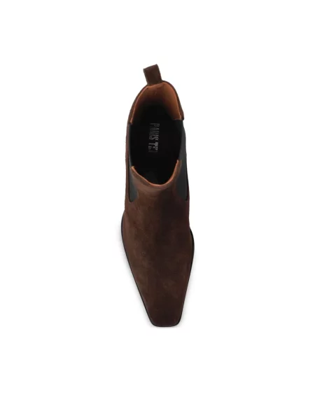 Botki Paris Texas skórzane brązowe