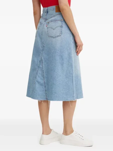 Curea Levi's® cu broderie cu cataramă cu dungi albastru