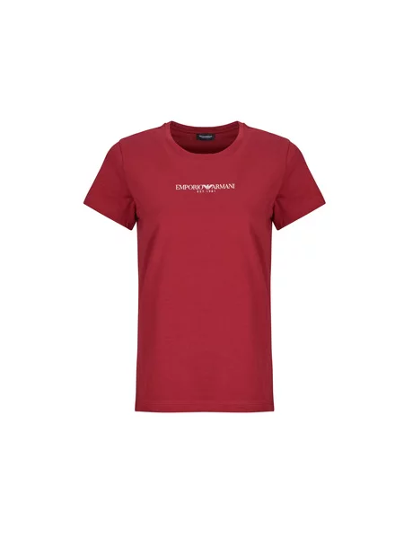 Majica Emporio Armani s kratkimi rokavi rdeča