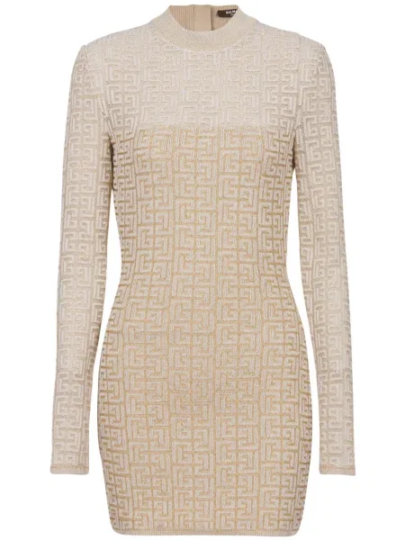 Rochie Balmain din jacard de costum