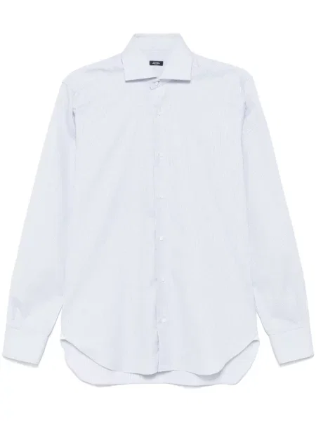 Kostkovaná košile Barba bílá