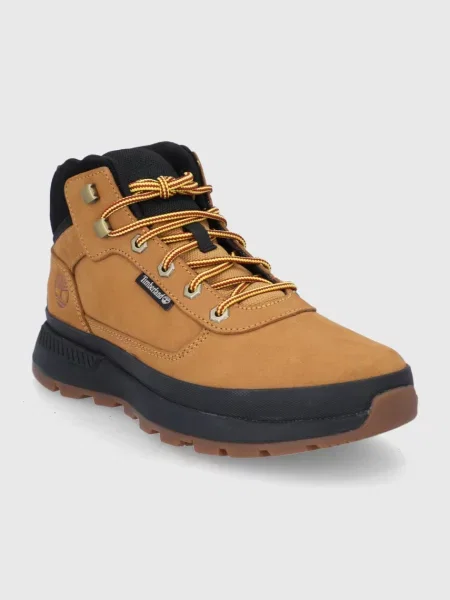 TIMBERLAND Šněrovací boty koňaková / černá hnědé