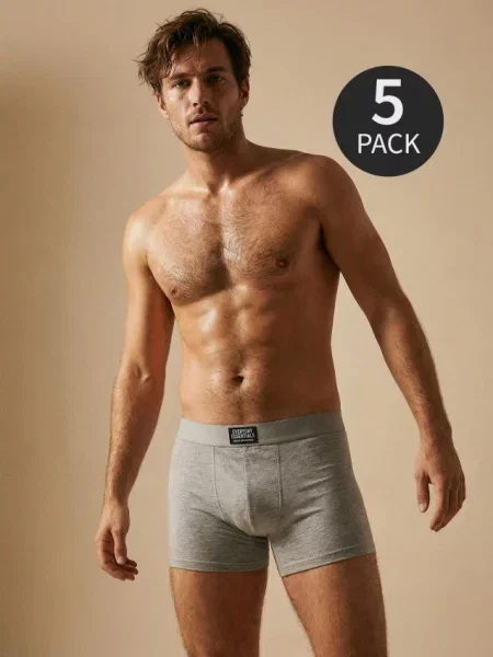 Sinsay bokserki Classic 5 pack szary