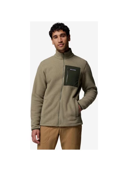 Polar Columbia Jasper Ridge Pebbled Full Zip Marrón Verdoso S brązowa