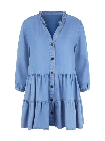 LASCANA Bluză denim albastru