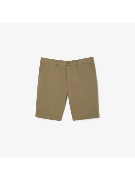 Lacoste Szorty Bermudy Slim Fit Z Elastycznej Bawełny beżowe