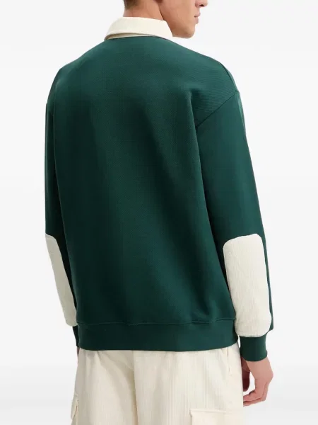 Polo Ea7 Emporio Armani cu model floral cu imagine verde