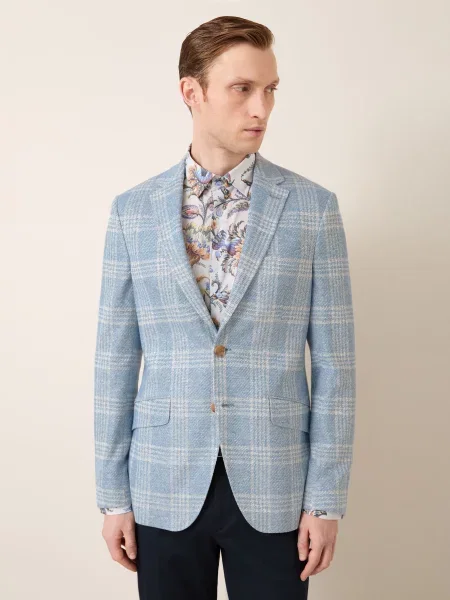 Etro Sako Extra Slim Fit tmavě modrá bílá