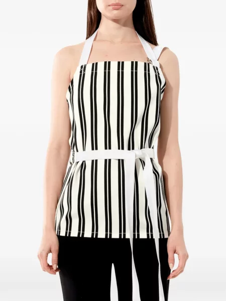 Top Balenciaga cu gât halter negru
