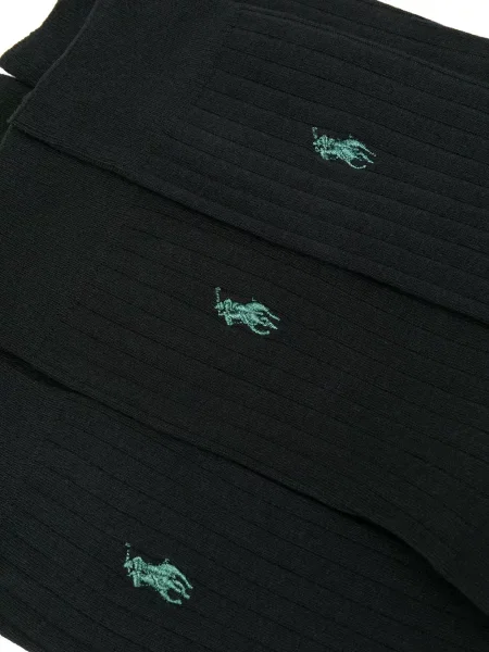 Siuvinėtos kojines Polo Ralph Lauren apkarpytas pilka