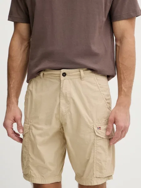 Napapijri pantaloni scuți cargo pentru bărbați din Noto bej