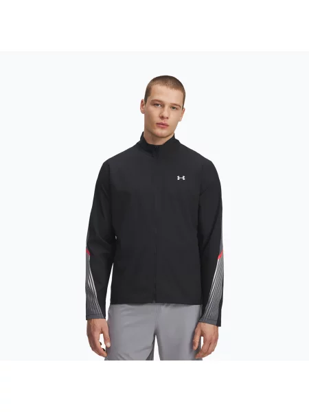 Běžecká bunda Under Armour Velociti Storm black/castlerock/reflective černá