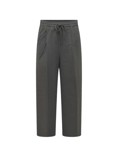 Pantaloni Fear Of God Essentials din țesătură twill cu cordon gri