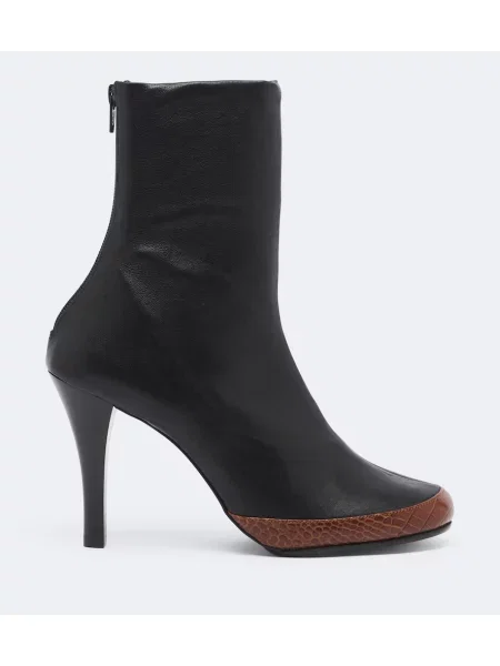 Cizme scurte Jude din piele negru