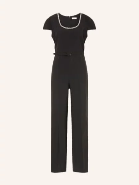 Sandro Kombinezon Z Kamieniami Ozdobnymi schwarz czarny