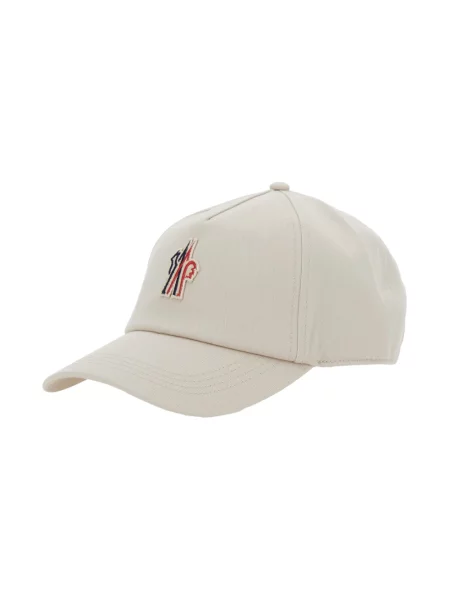 Czapka z daszkiem Moncler z logo szara