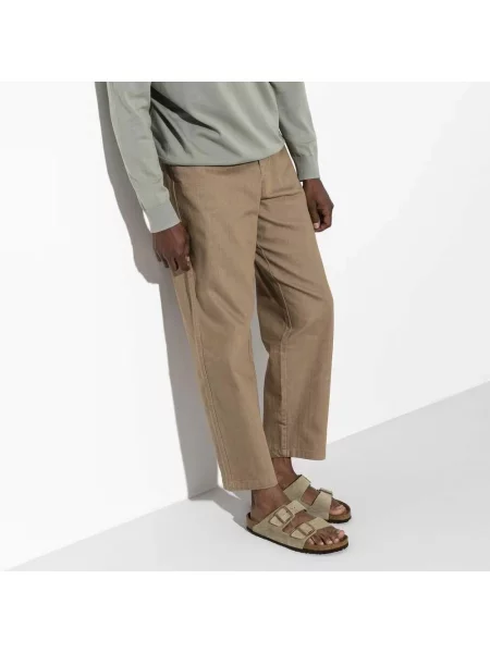 Klapki Birkenstock zamszowe beżowe