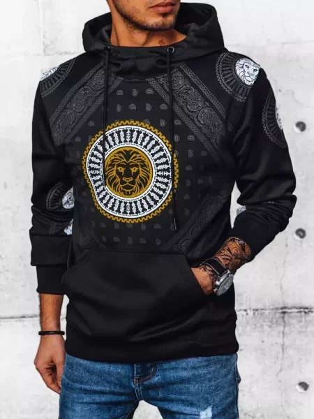 Суичър с качулка Dstreet черно