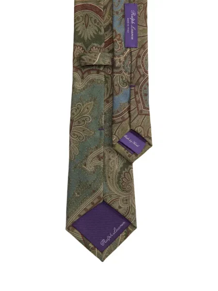 Γραβάτα Ralph Lauren Purple Label paisley πράσινο