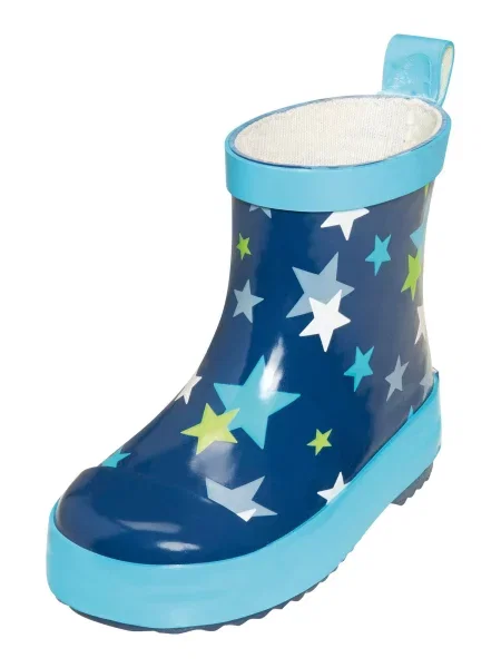 PLAYSHOES Cizme de cauciuc albastru deschis / albastru închis / verde deschis alb