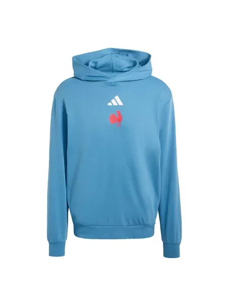 ADIDAS PERFORMANCE Sportovní mikina FFR azurová / svítivě oranžová bílá