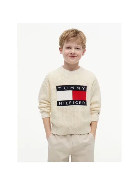 Sveter Tommy Hilfiger biela