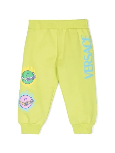 Spodnie dziecięce Versace zielone