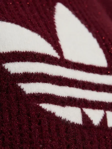 Флийс елек Adidas на райета с връзки червено