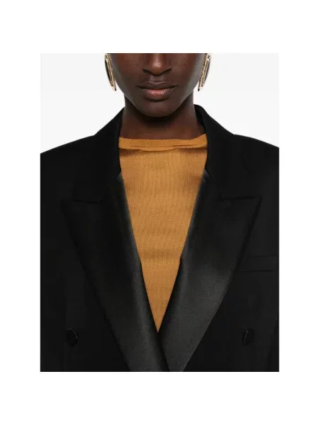 Marynarka Saint Laurent wełniana czarna