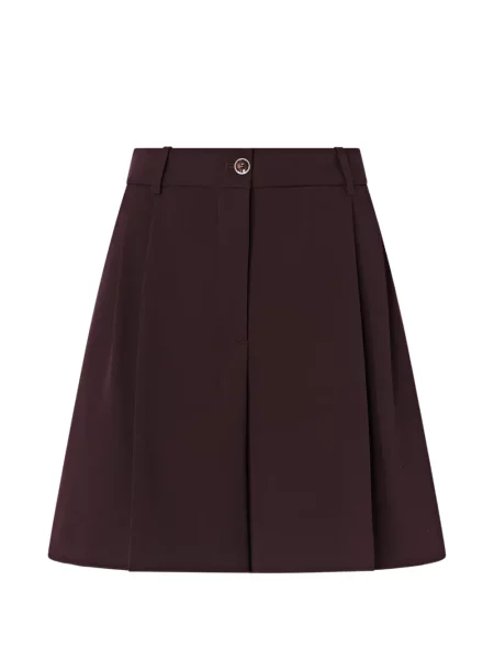 Pantaloni scurți Pinko cu talie înaltă roșu