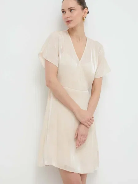 Rochie mini Armani Exchange bej