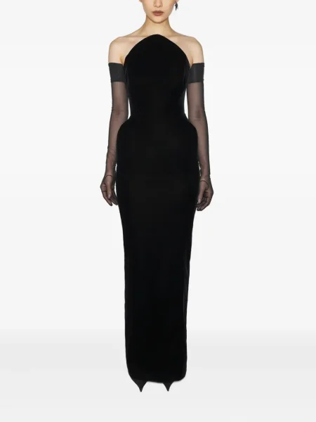 Rochie maxi Mugler negru