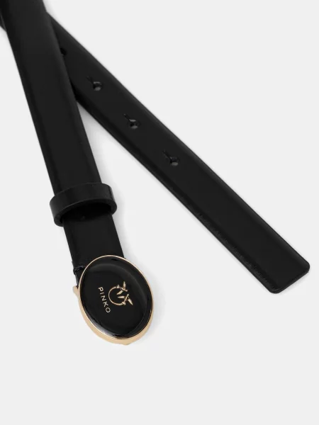 Pinko curea de piele negru