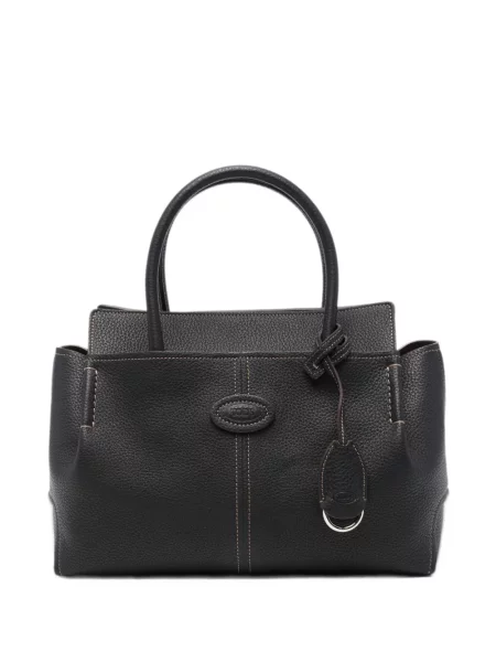 Shopper kabelka Tod's s autogramem černá