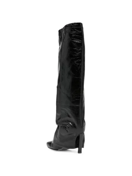 Botine The Attico din piele negru