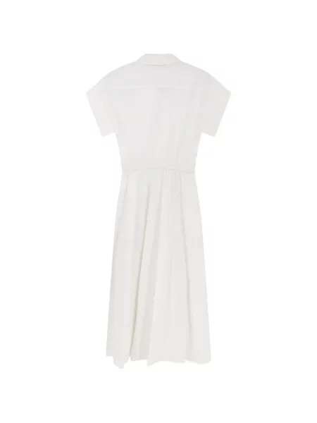 Rochie midi Tory Burch cu autograf alb