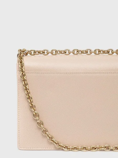 Kožená kabelka Furla růžová