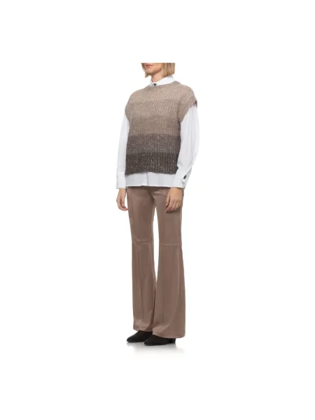 Sweter D.exterior z cekinami beżowy