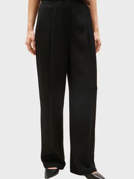 Брюки Tommy Hilfiger из твилла черные